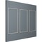 Ekena Millwork 24-in. W x 48-in. H Ashford Panel Moulding Kit Triple Panel PMLKAS24X48C - alternate 5